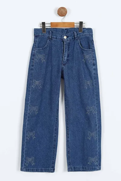 lacivert-6-10-yas-tasli-fiyonk-baskili-bol-paca-kiz-cocuk-kot-pantolon-397866