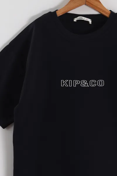 Lacivert (6-14 Yaş) Kipco  Baskılı 2 İp Erkek Çocuk Tişört 469293