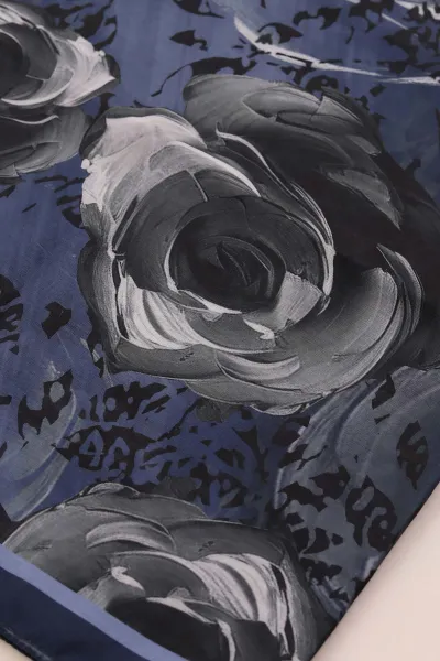 Lacivert 75x180 Cm Our Fashion Dijital Baskılı Desenli Soft Şal 408628