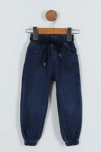 lacivert-8-12-yas-bel-ve-paca-lastikli-erkek-cocuk-kot-pantolon-252365
