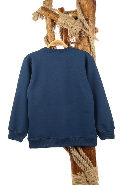 Lacivert (9-12 Yaş) Bronx Desire Baskılı Erkek Çocuk Sweat 150940