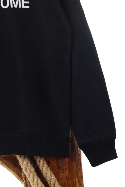 Lacivert (9-12 Yaş) Navigatör Baskılı İki İp Şardonlu Erkek Çocuk Sweat 148938