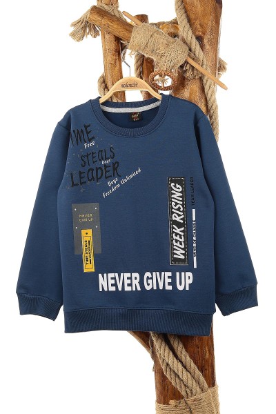 lacivert-9-12-yas-never-give-up-baskili-erkek-cocuk-sweat-150918