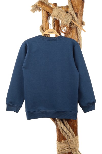 Lacivert (9-12 Yaş) Now Nug Baskılı Erkek Çocuk Sweat 150934