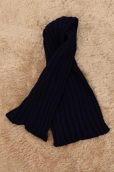 Lacivert (Atkı: 92 cm Bere: 19 cm) Ponponlu Ayı Oyuncaklı Atkı Bere 151912
