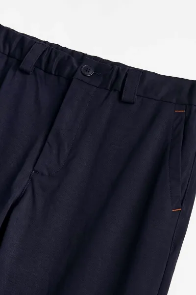 Lacivert Baggy Yeni Sezon Belden Bağlamalı Erkek Pantolon 493240