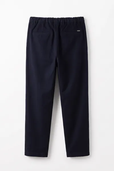 Lacivert Baggy Yeni Sezon Belden Bağlamalı Erkek Pantolon 498408