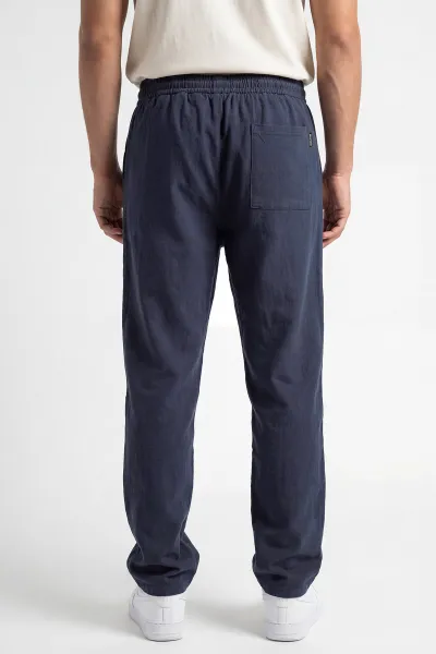 Lacivert Baggy Yıkamalı Belden Bağlamalı Erkek Pantolon 450170