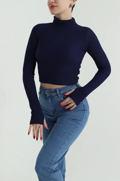 lacivert-balikci-yaka-ottman-kadin-bluz-426953