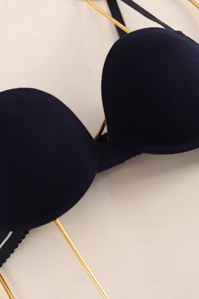 Lacivert Bambu Spor Model Destekli Sütyen 425886