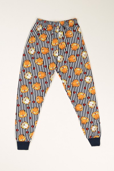 Lacivert Baskılı Kız Çocuk Pijama Takımı 77939