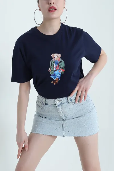 lacivert-baskili-suprem-kadin-tisort-438347