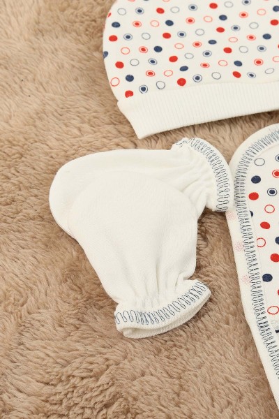 Lacivert Bear Ayı Nakışlı 5 Parçalı Erkek Zıbın Seti 158771