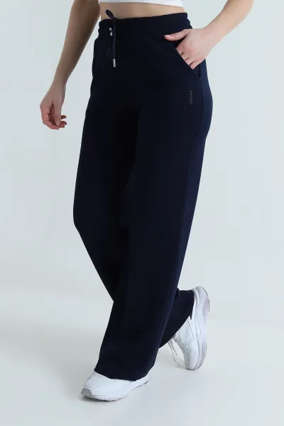 Lacivert Bel Lastikli Cepli Oysho Kadın Pantolon 496757