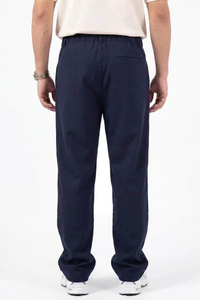 Lacivert Beli Lastikli Baggy Erkek Pantolon 472213