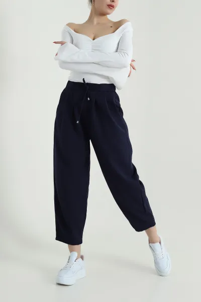 lacivert-beli-lastikli-kadin-havuc-pantolon-425785