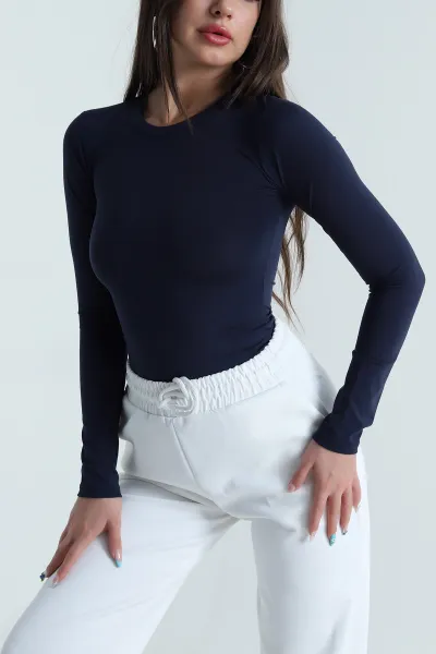 Lacivert Belize Kadın Zıbın Bluz 484356