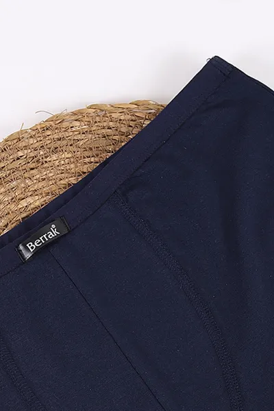 Lacivert Berrak Likralı Modal Erkek Boxer 434200