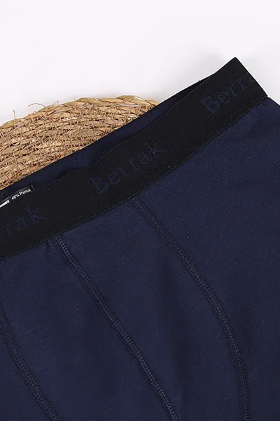 Lacivert Berrak Modal Likralı Erkek Boxer 434371