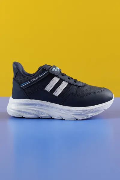 lacivert-beyaz-31-35-filet-cizgili-kalin-taban-cirtli-erkek-cocuk-spor-ayakkabi-227995