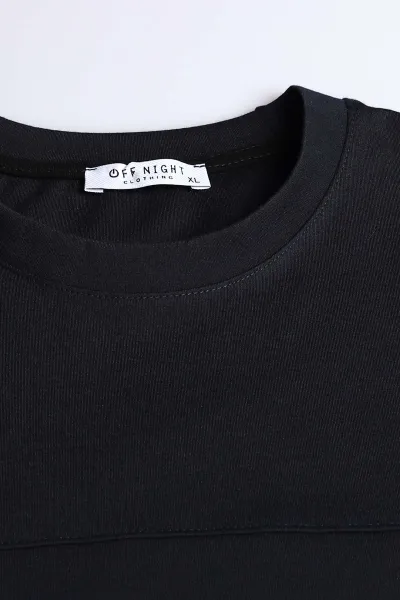 Lacivert Bisiklet Yaka Uzun Kollu Erkek Sweatshirt 396900