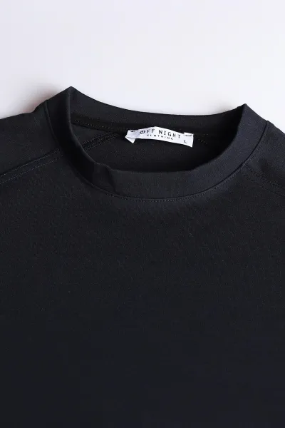 Lacivert Bisiklet Yaka Uzun Kollu Erkek Sweatshirt 396980