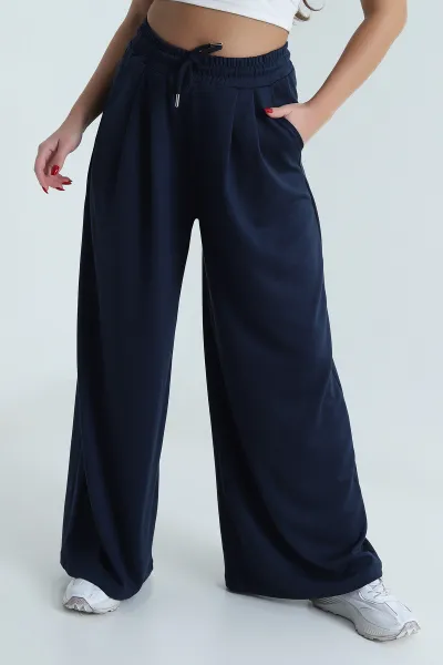 Lacivert Bol Paça Oysho Kadın Pantolon 493261