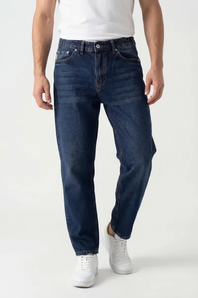 Lacivert Boyfriend Erkek Kot Pantolon 430881