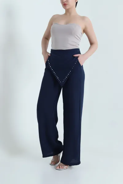 lacivert-cepli-bel-baglamali-kadin-keten-pantolon-456352