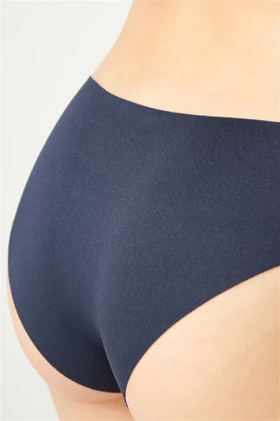 Lacivert CH0462 Klasik Basic Lazer Kesim Kadın Bikini Külot 264756