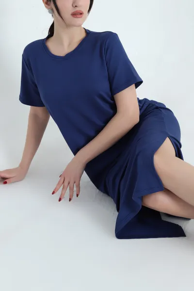 lacivert-cift-yirtmacli-kristal-elbise-337788
