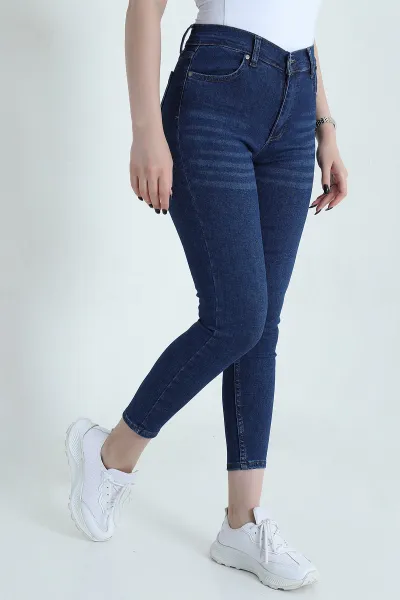 lacivert-dar-paca-slim-fit-kadin-kot-pantolon-453061