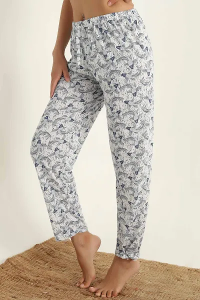 lacivert-desenli-beli-lastikli-pijama-alti-290464