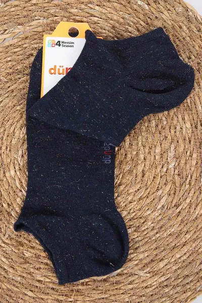Lacivert Dört Mevsim Kadın Modal Soket Patik Çorap (36-40) 477124