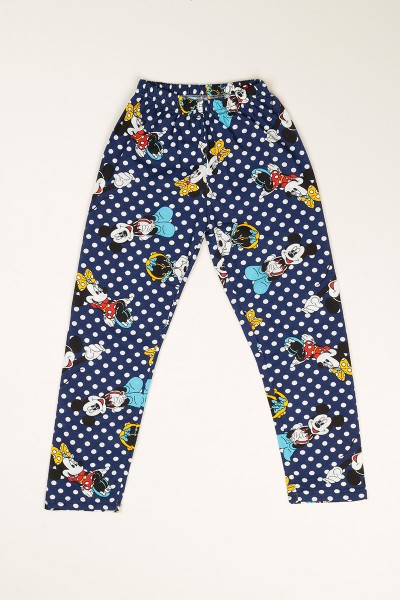 Lacivert Düğmeli Kız Çocuk Pijama Takımı 77887