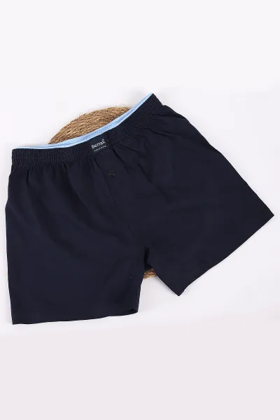 Lacivert Düğmeli Likralı Erkek Boxer Short 434437