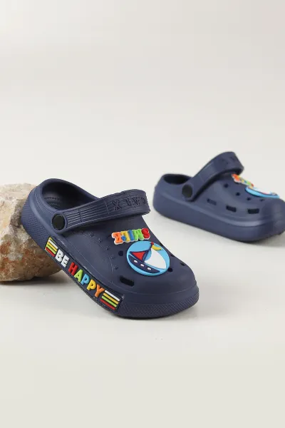 Lacivert Figürlü Erkek Çocuk Sandalet 462451