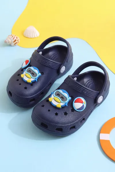 Lacivert Figürlü Kız Çocuk Sandalet 462480