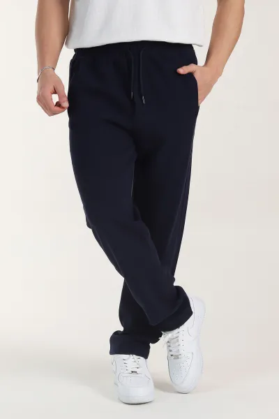 Lacivert Flato Cepli Şardonlu Selanik Kumaş Erkek Pantolon 405397