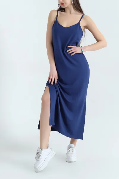 lacivert-ip-askili-kristal-elbise-337780