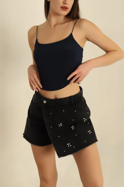 Lacivert İp Askılı Sandy Bluz 273128