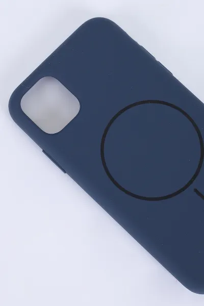 Lacivert İPhone 12 Uyumlu Capsule Serisi Soft Tpu Slikon Telefon Kılıfı 390129