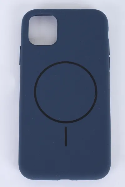 Lacivert İPhone 14 Uyumlu Capsule Serisi Soft Tpu Slikon Telefon Kılıfı 390137
