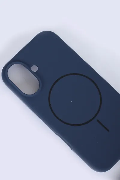 Lacivert İPhone 16 Uyumlu Capsule Serisi Soft Tpu Slikon Telefon Kılıfı 390161