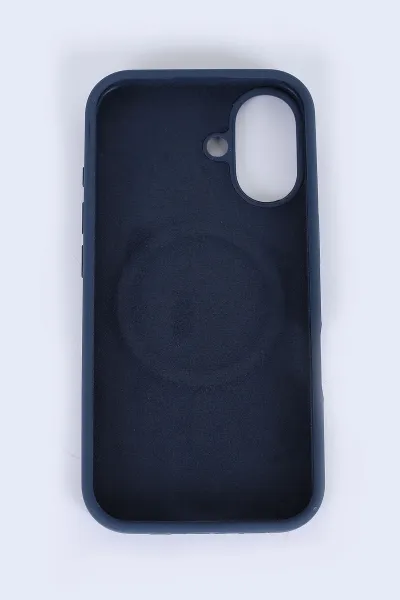 Lacivert İPhone 16 Uyumlu Capsule Serisi Soft Tpu Slikon Telefon Kılıfı 390161
