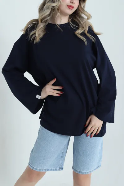 lacivert-ispanyol-kol-kompak-kadin-tunik-472596
