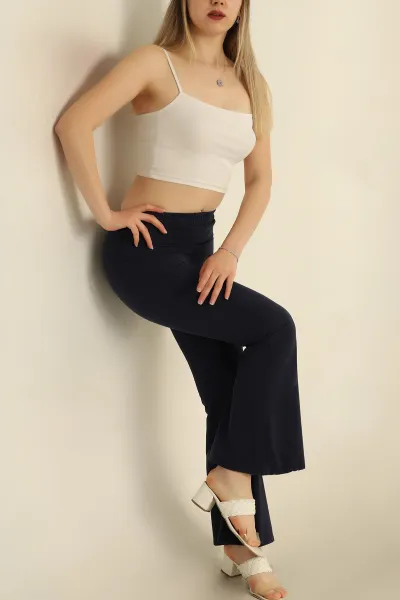 Lacivert İspanyol Paça Gabardin Pantolon 258703