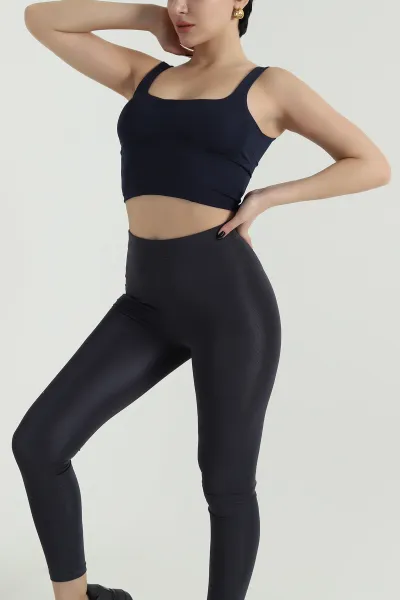 Lacivert Kaplı Pensli Kre Yaka Crop 423244