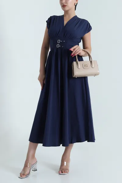 lacivert-kemer-detay-poplin-kadin-elbise-478147