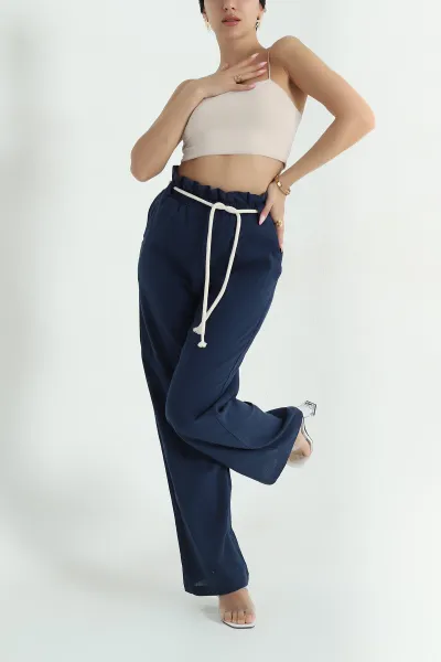 lacivert-kemerli-keten-kadin-pantolon-377425